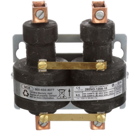 Lincoln Industrial Mercury Contactor 120V 60A 1Ph 369120